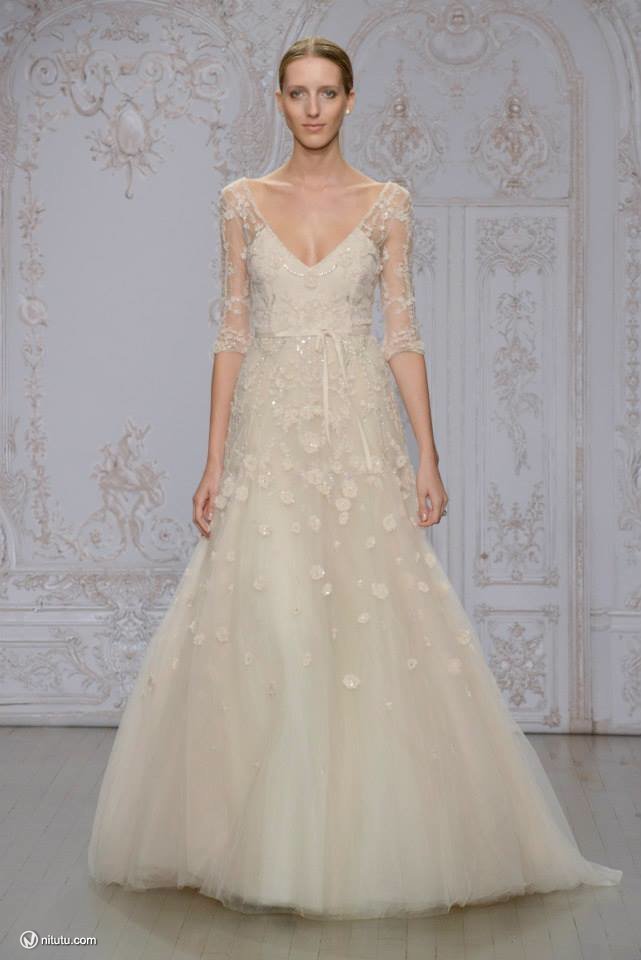 Monique Lhuillier 2024时尚婚纱礼服系列