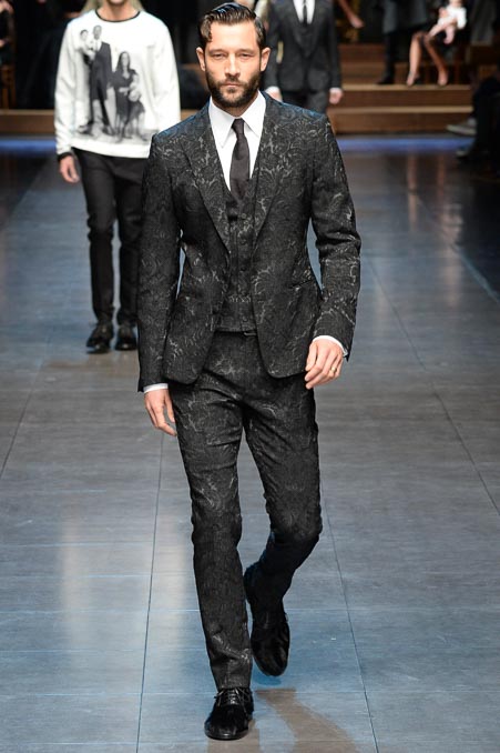 Dolce & Gabbana 2024米兰时装周秋冬男装时装发布会