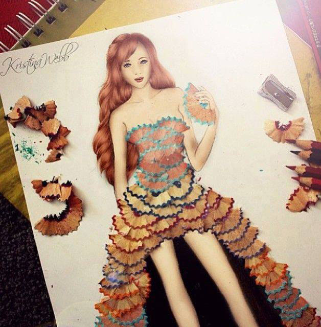 Kristina Webb创意彩铅插画作品