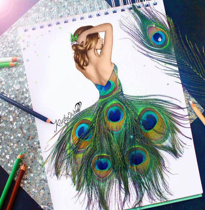 Kristina Webb创意彩铅插画作品