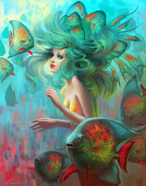 Viktoria Gavrilenko人物插画