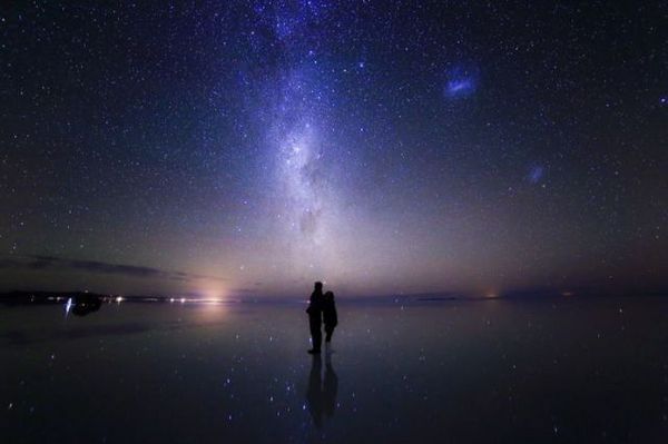 唯美摄影星空下的“天空之境” 乌尤尼盐湖