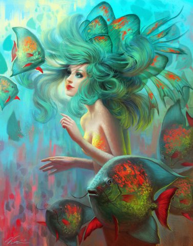 Viktoria Gavrilenko人物插画