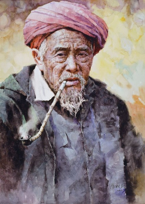 叶献民人物油画