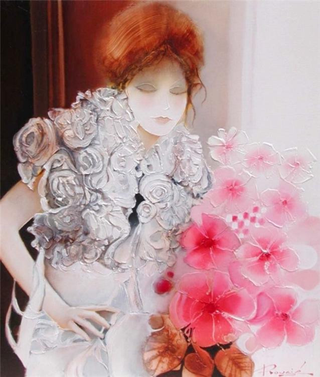 法国画家Joel Rougie人物油画
