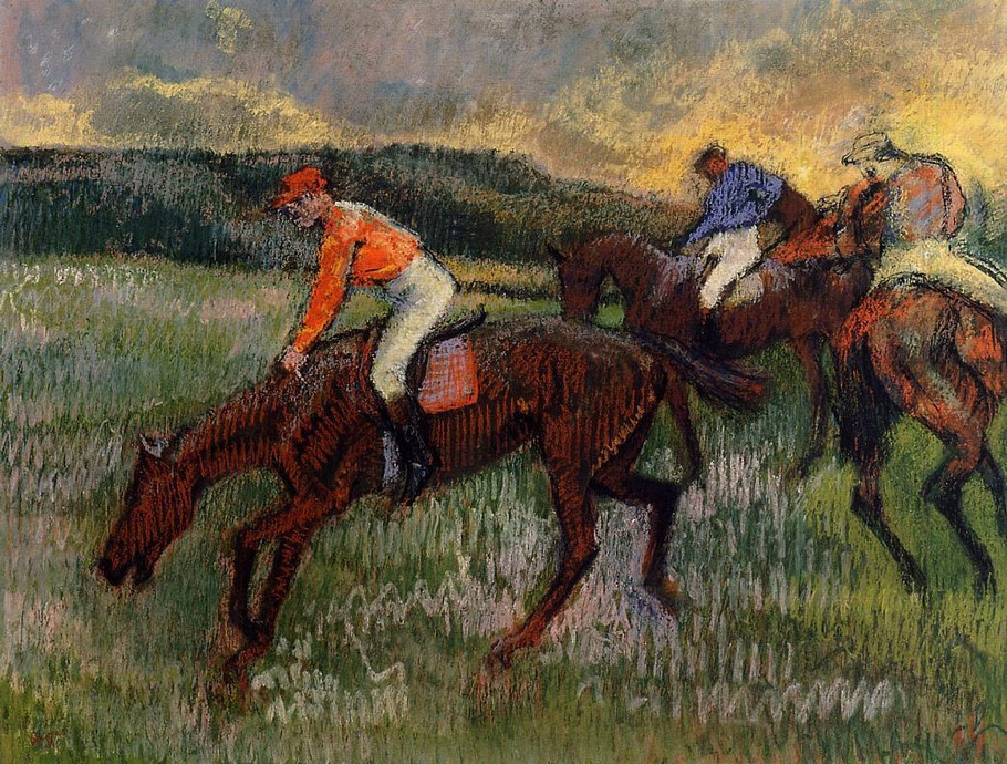 法国印象派画家埃德加·德加（Edgar Degas）人物油画三