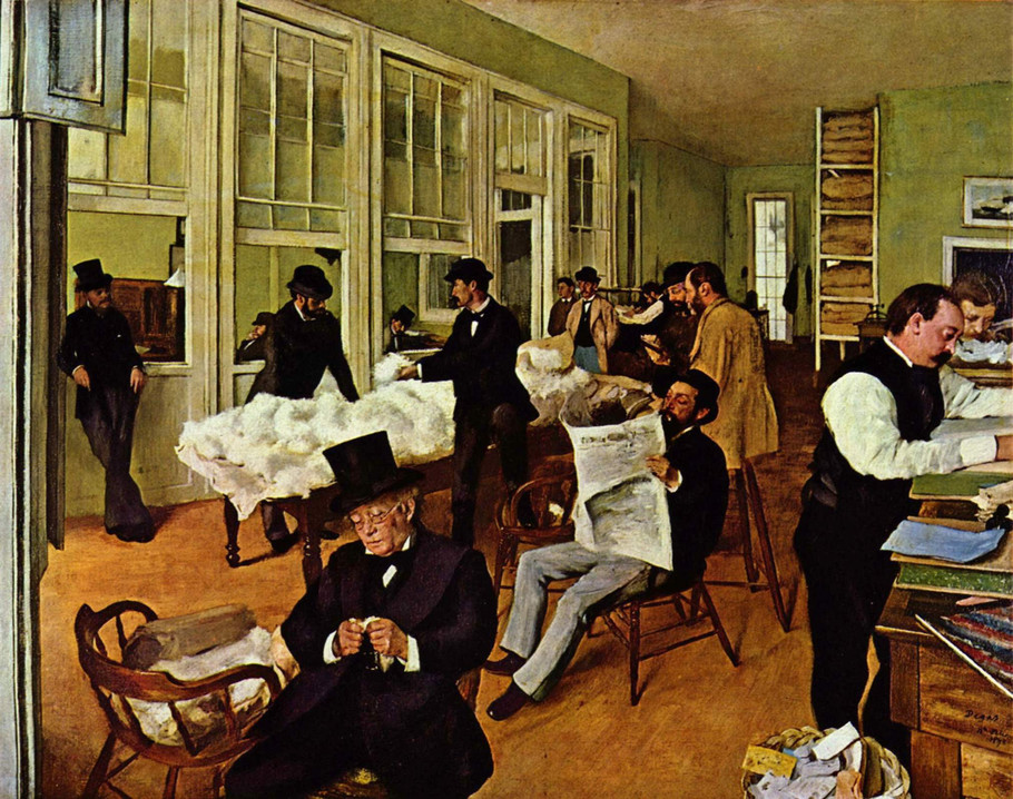 法国印象派画家埃德加·德加（Edgar Degas）人物油画三