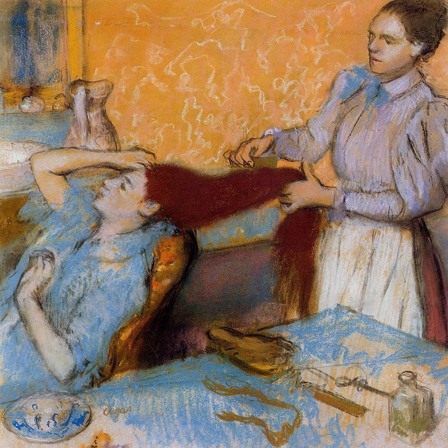 法国印象派画家埃德加·德加（Edgar Degas）人物油画三