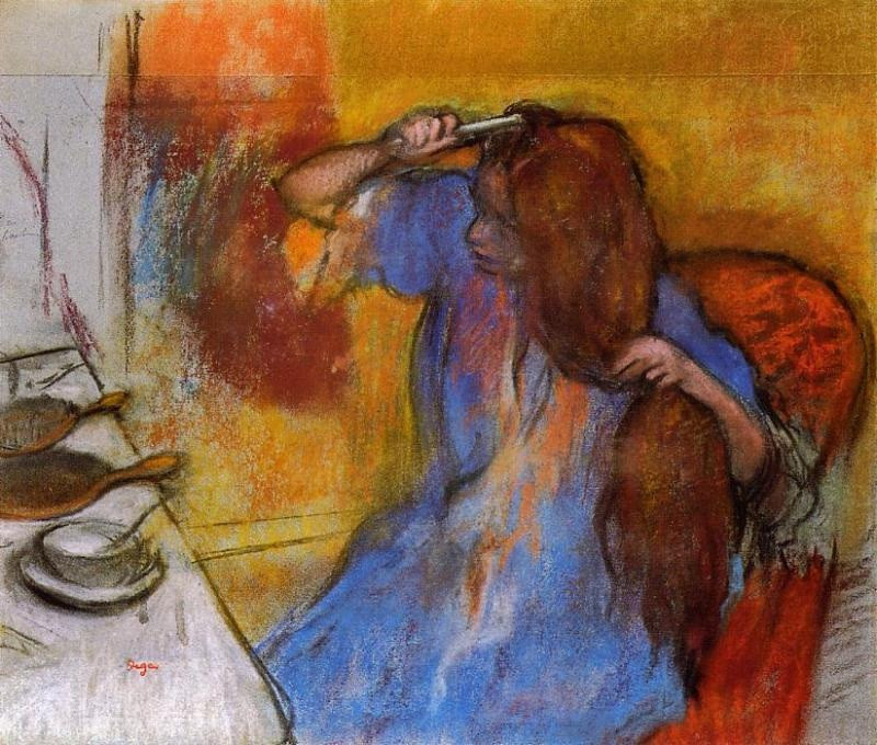 法国印象派画家埃德加·德加（Edgar Degas）人物油画三