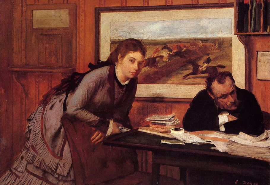 法国印象派画家埃德加·德加（Edgar Degas）人物油画三