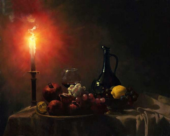 俄罗斯阿列克谢·安东诺夫（Alexei Antonov）静物油画
