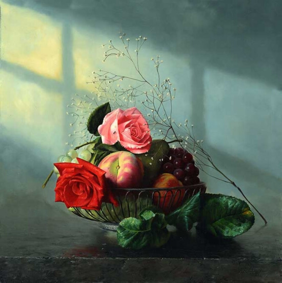 俄罗斯阿列克谢·安东诺夫（Alexei Antonov）静物油画