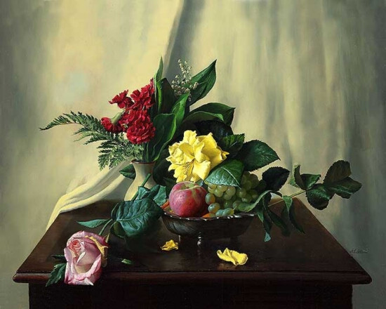 俄罗斯阿列克谢·安东诺夫（Alexei Antonov）静物油画