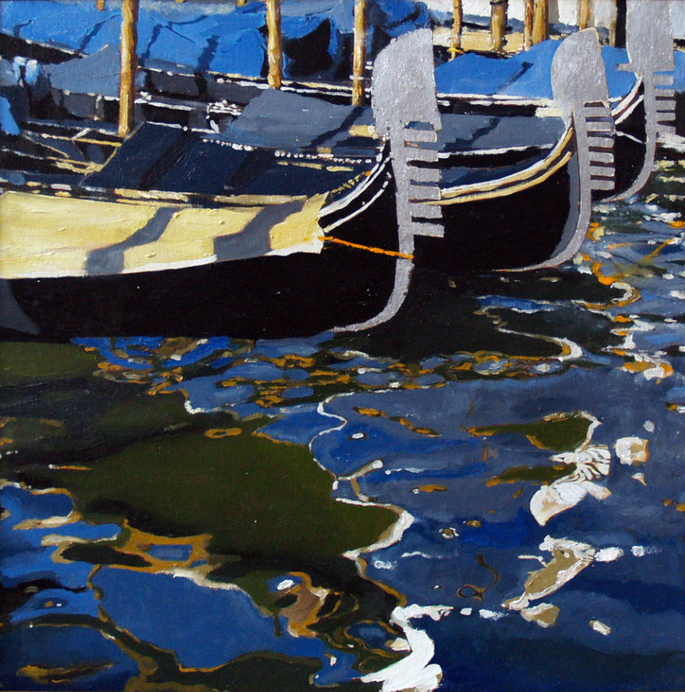 波兰Dariusz Zejmo风景油画:水上之城