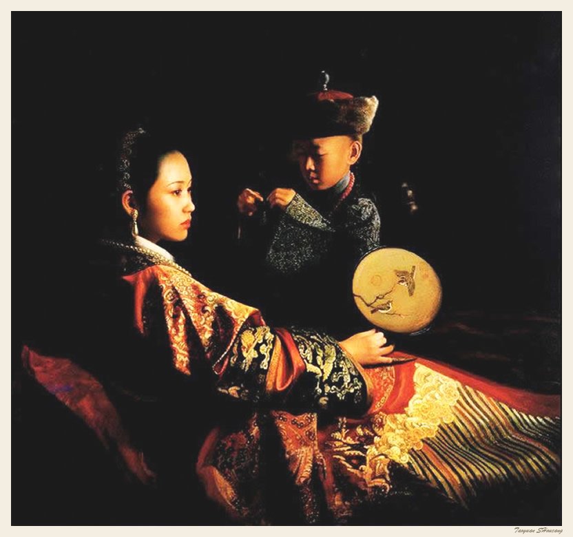 姜国芳油画作品欣赏《清宫紫禁城》