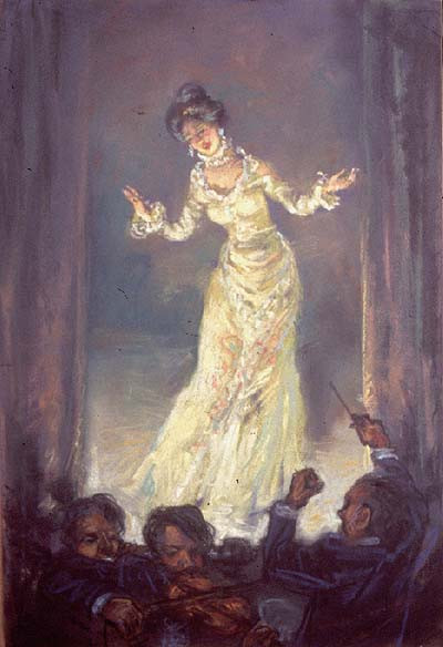 美国画家Everett Shinn油画作品欣赏