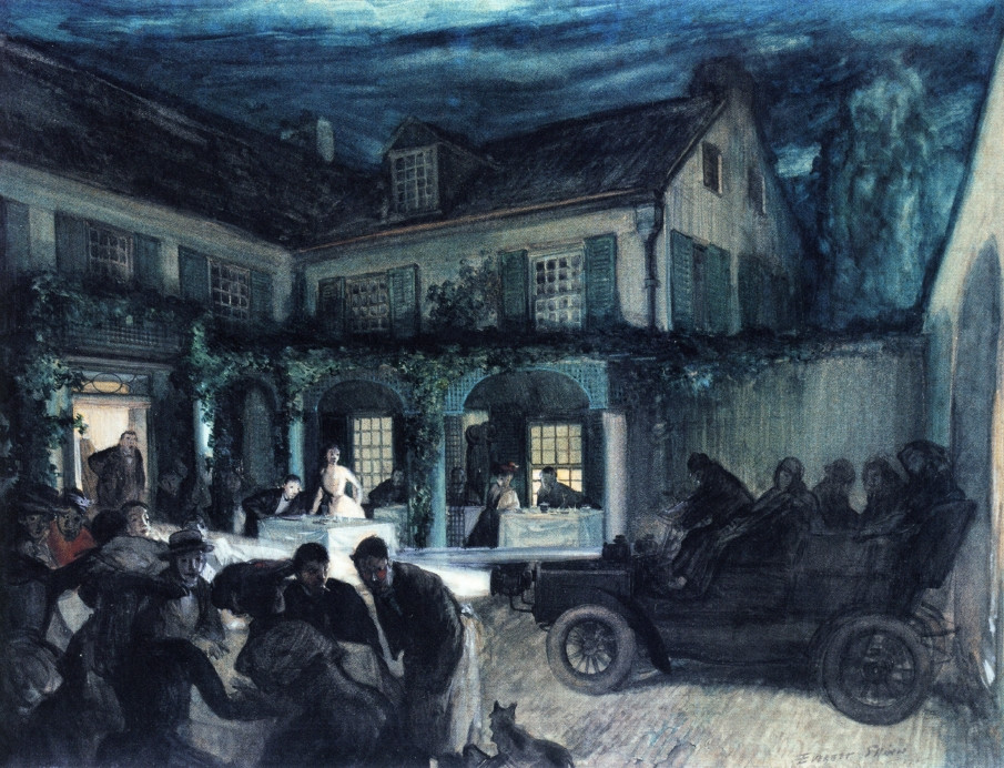 美国画家Everett Shinn油画作品欣赏