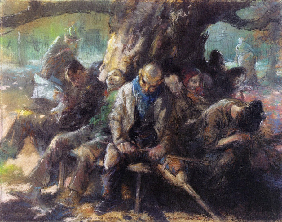 美国画家Everett Shinn油画作品欣赏