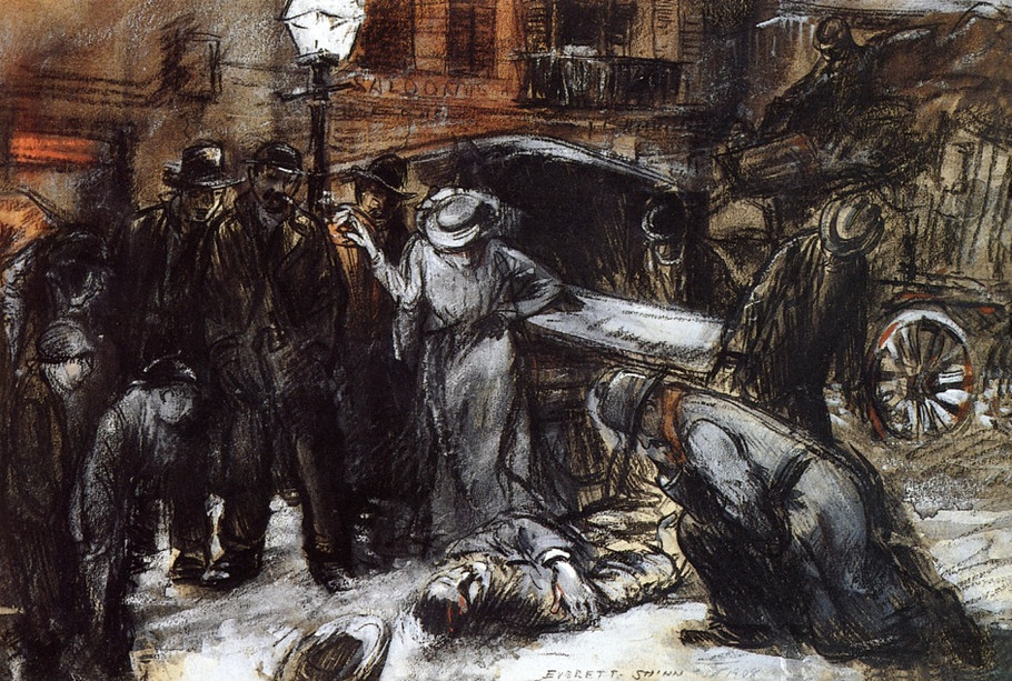 美国画家Everett Shinn油画作品欣赏