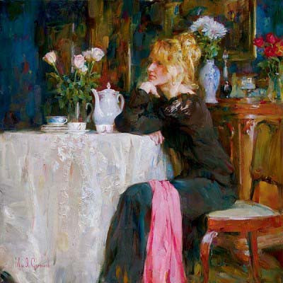俄罗斯夫妻画家Michael And Inessa Garmash油画人物作品