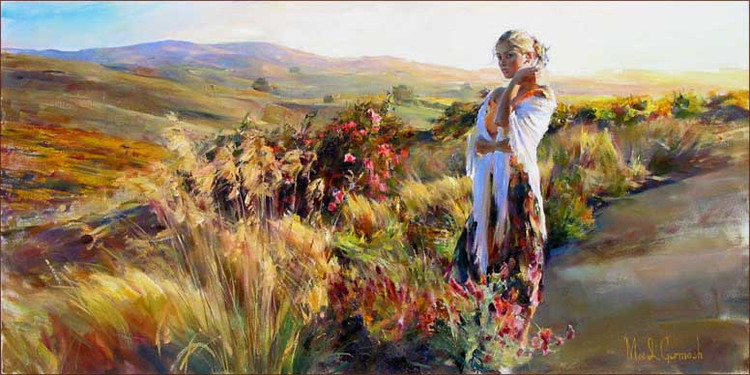 俄罗斯夫妻画家Michael And Inessa Garmash油画人物作品