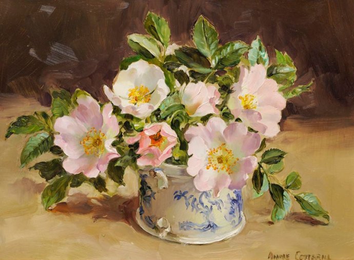 英国画家Anne Cotterill油画花卉