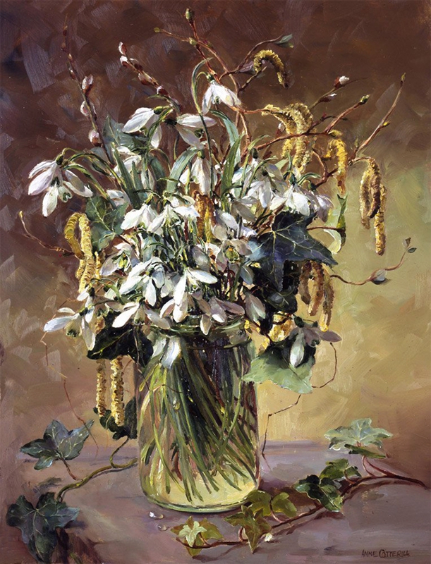 英国画家Anne Cotterill油画花卉