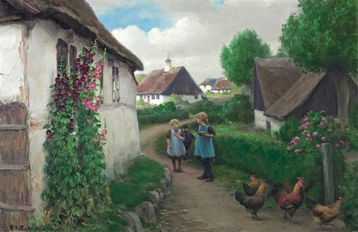 丹麦Hans Anderson Brendekilde油画作品欣赏