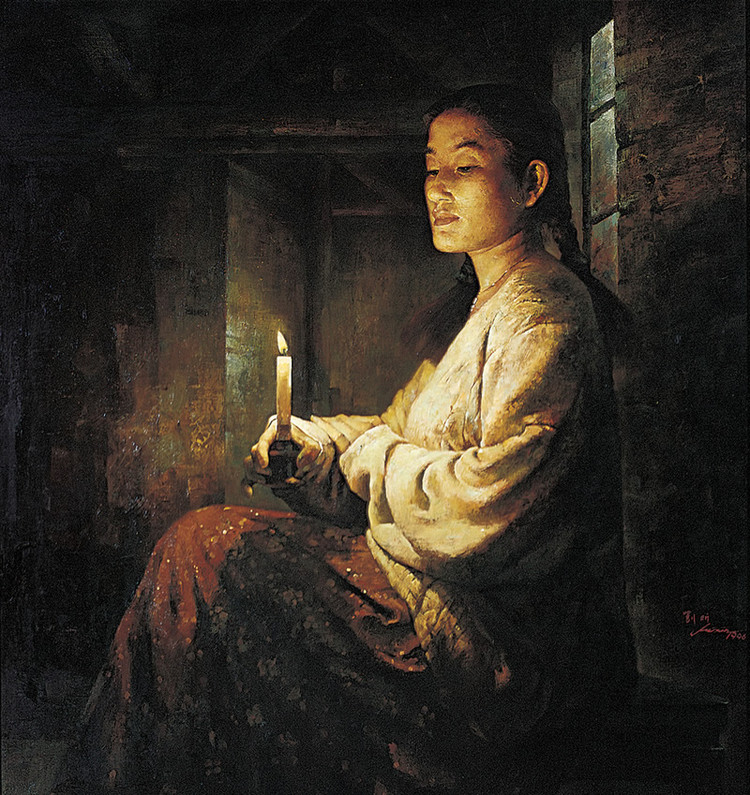 女性油画:著名画家笔下的伊人和灯火