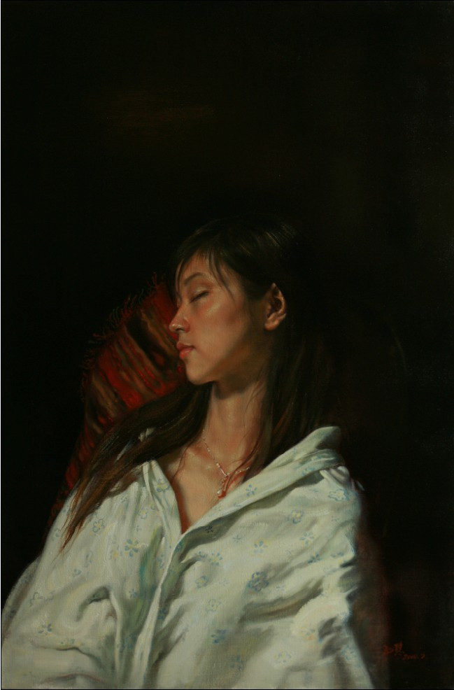 孔慧人物油画作品欣赏