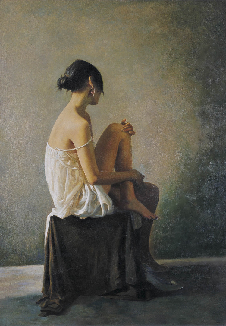 张飞人物油画作品欣赏
