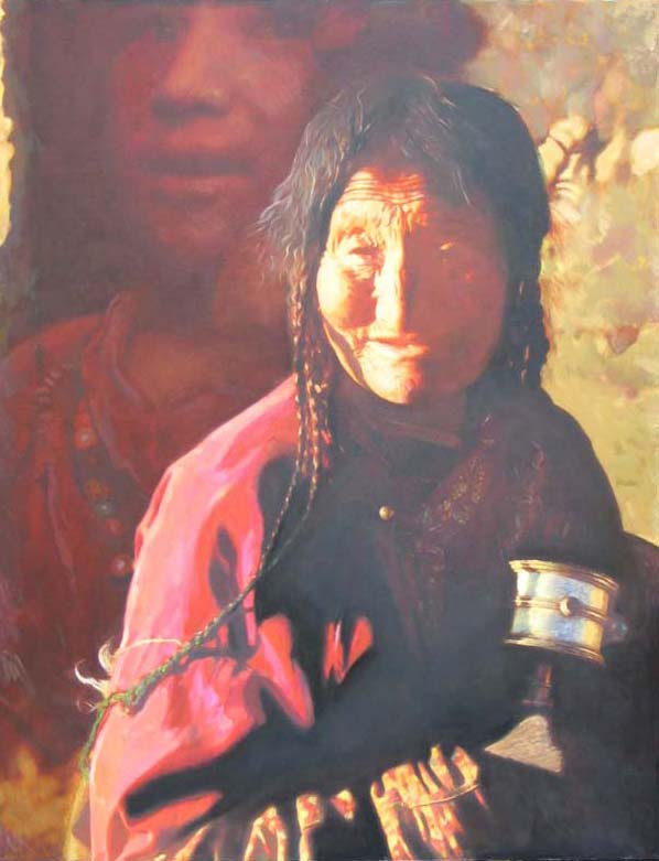 张飞人物油画作品欣赏