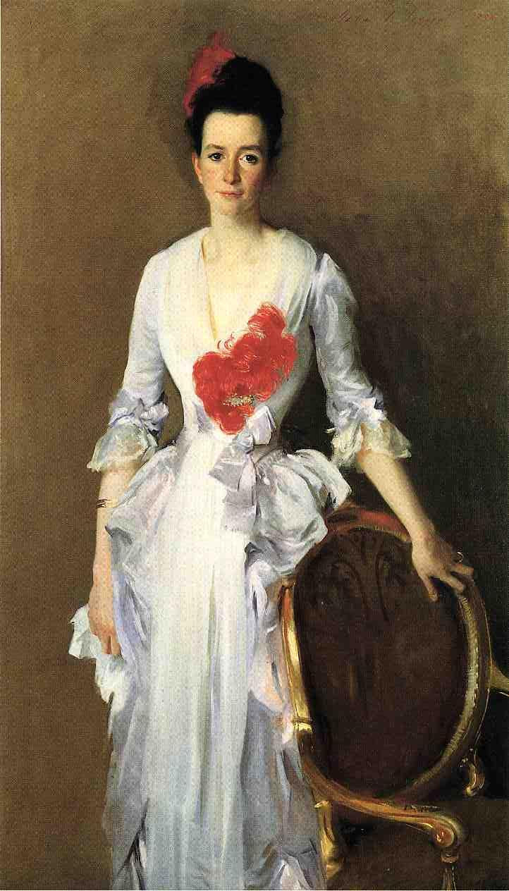 美国约翰·辛格尓·萨金特（John Singer Sargent）人物肖像油画二