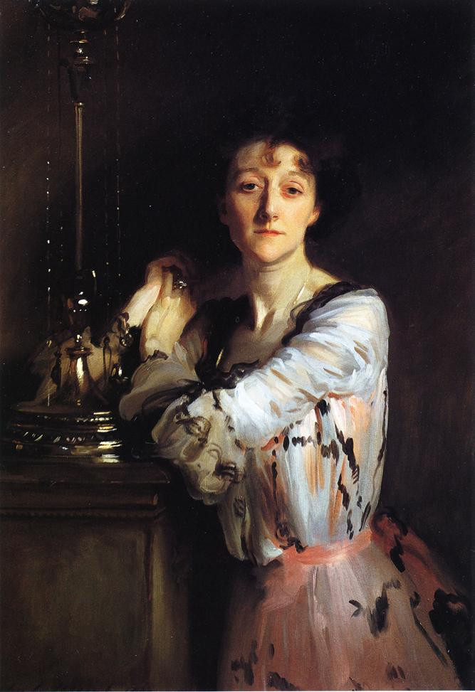 美国约翰·辛格尓·萨金特（John Singer Sargent）人物肖像油画二
