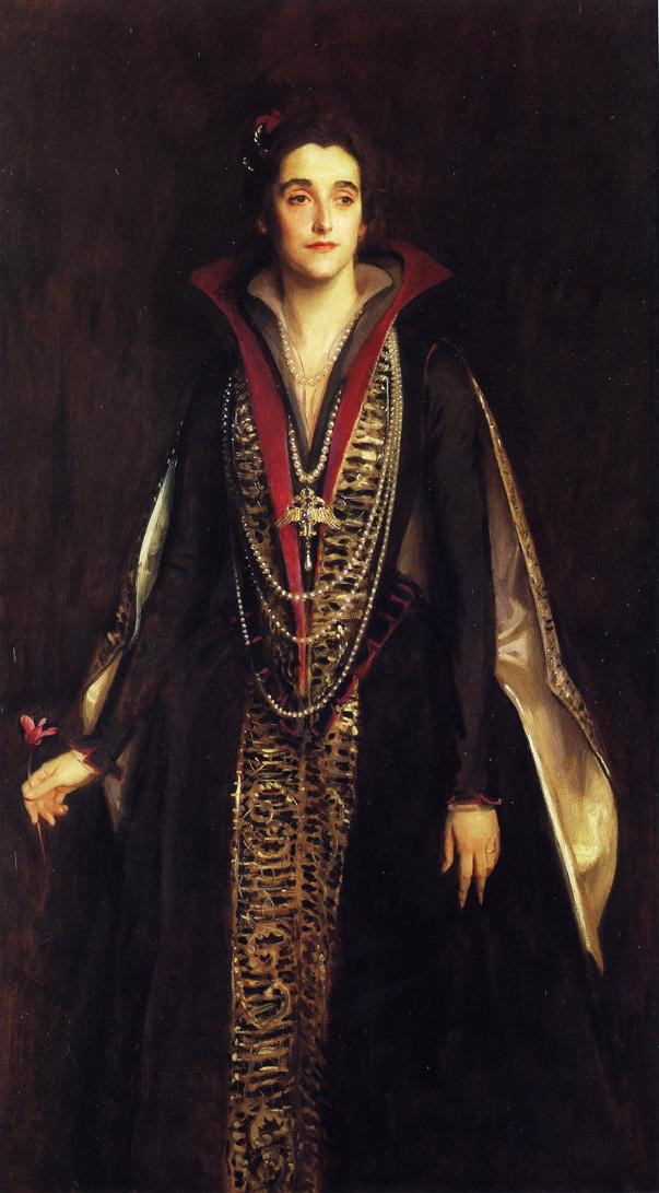 美国约翰·辛格尓·萨金特（John Singer Sargent）人物肖像油画二