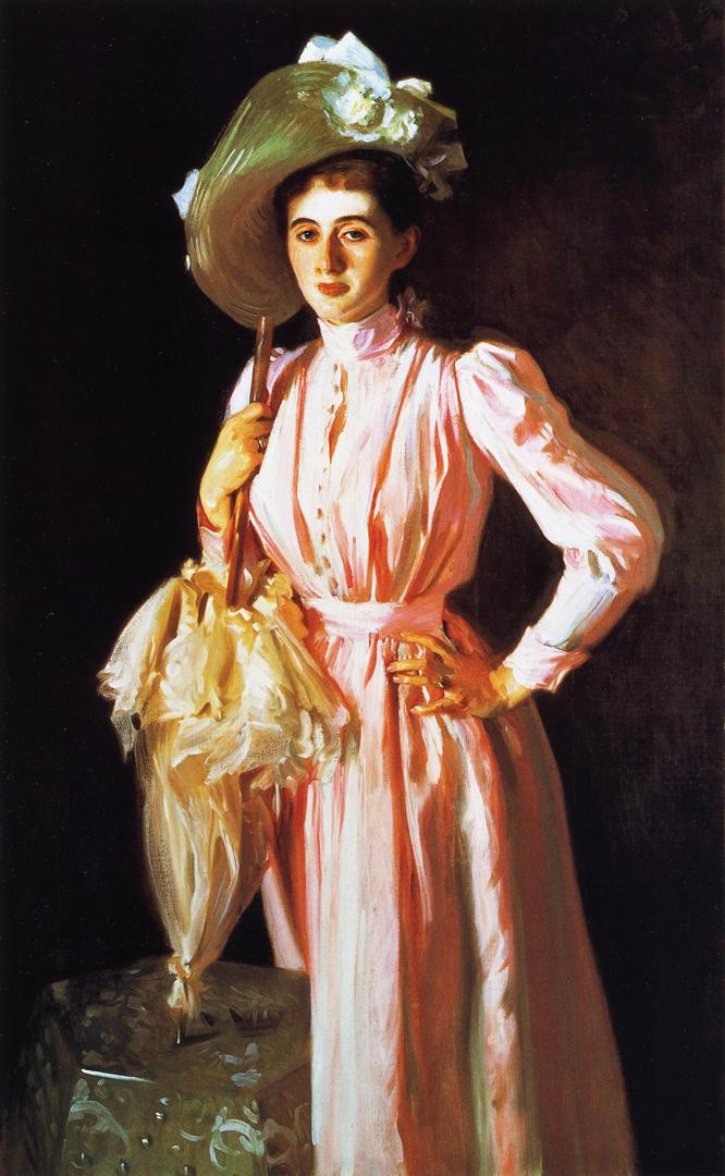 美国约翰·辛格尓·萨金特（John Singer Sargent）人物肖像油画二