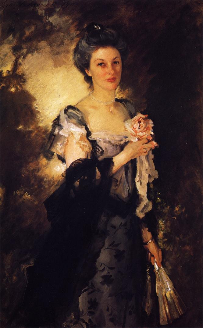美国约翰·辛格尓·萨金特（John Singer Sargent）人物肖像油画二