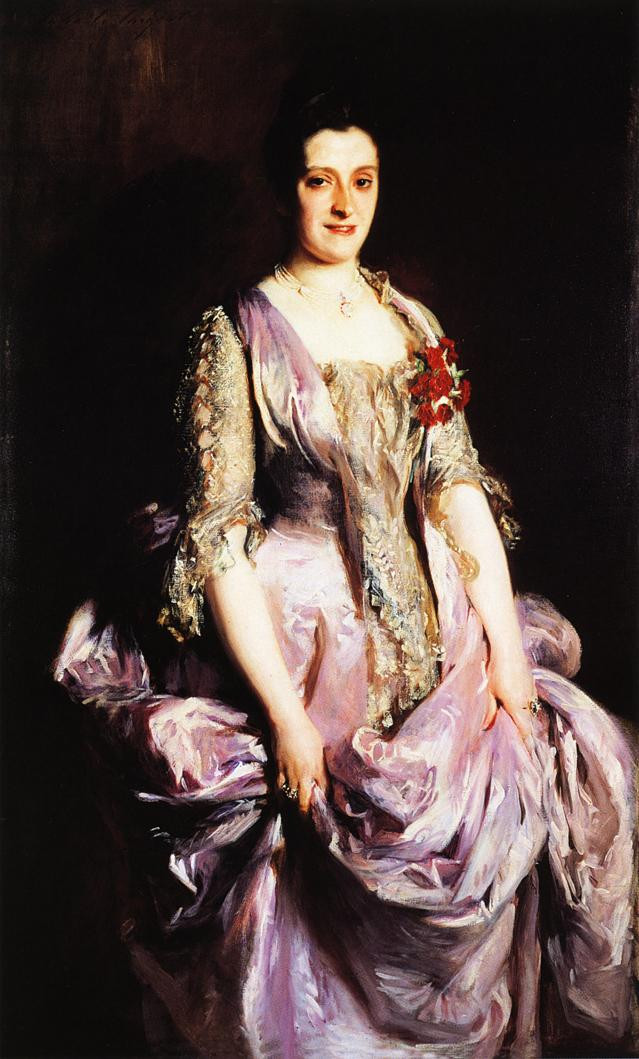 美国约翰·辛格尓·萨金特（John Singer Sargent）人物肖像油画二