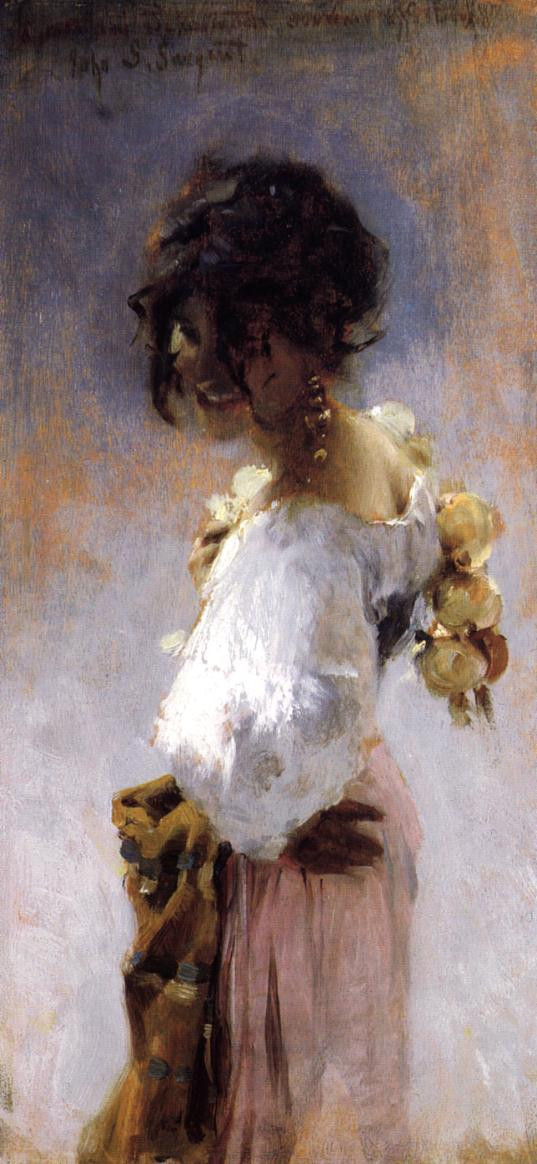 美国约翰·辛格尓·萨金特（John Singer Sargent）人物肖像油画二