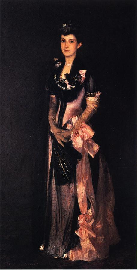 美国约翰·辛格尓·萨金特（John Singer Sargent）人物肖像油画一
