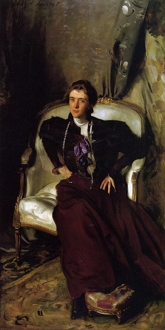 美国约翰·辛格尓·萨金特（John Singer Sargent）人物肖像油画一
