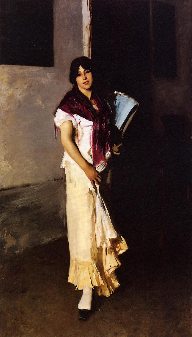 美国约翰·辛格尓·萨金特（John Singer Sargent）人物肖像油画一