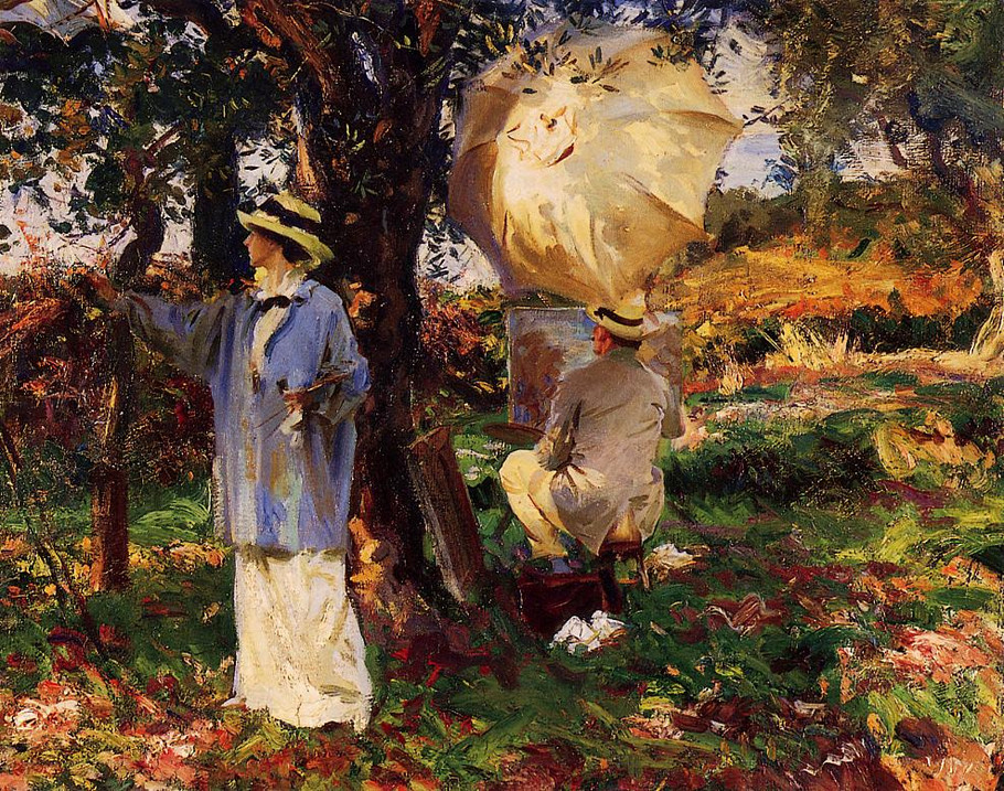 美国约翰·辛格尓·萨金特（John Singer Sargent）人物肖像油画一