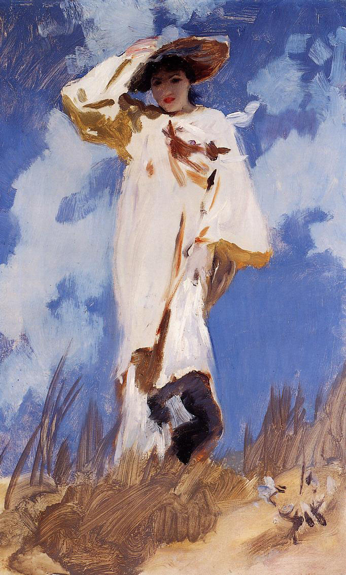 美国约翰·辛格尓·萨金特（John Singer Sargent）人物肖像油画一