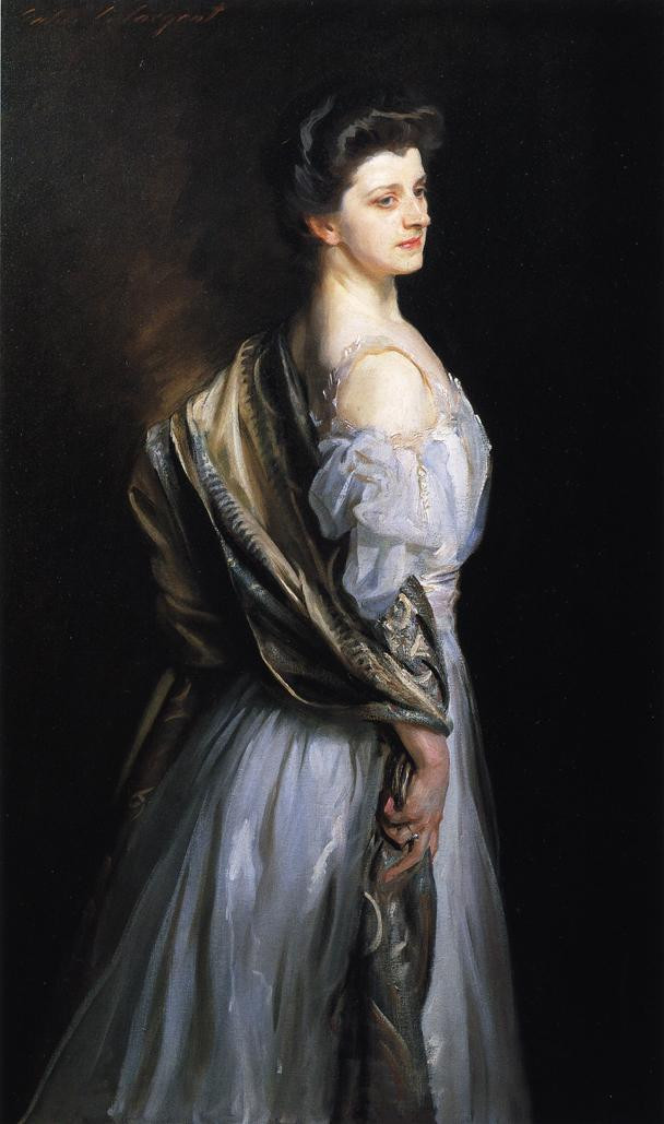 美国约翰·辛格尓·萨金特（John Singer Sargent）人物肖像油画一