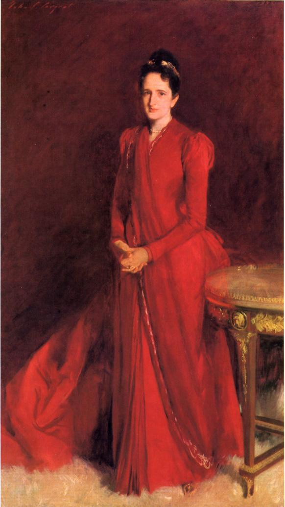 美国约翰·辛格尓·萨金特（John Singer Sargent）人物肖像油画一