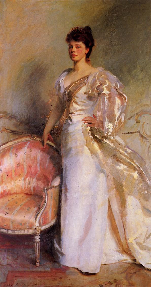 美国约翰·辛格尓·萨金特（John Singer Sargent）人物肖像油画一
