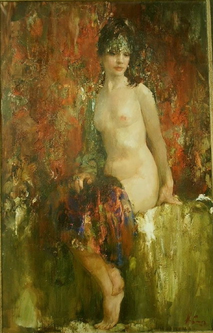 俄罗斯尼古拉·布洛欣（Nikolai Blokhin）油画人物