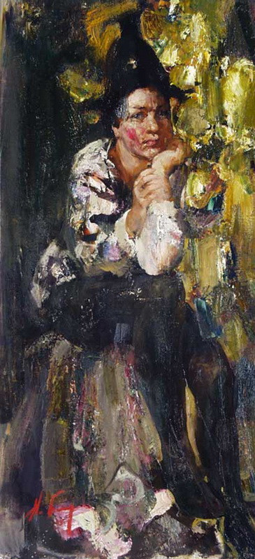俄罗斯尼古拉·布洛欣（Nikolai Blokhin）油画人物