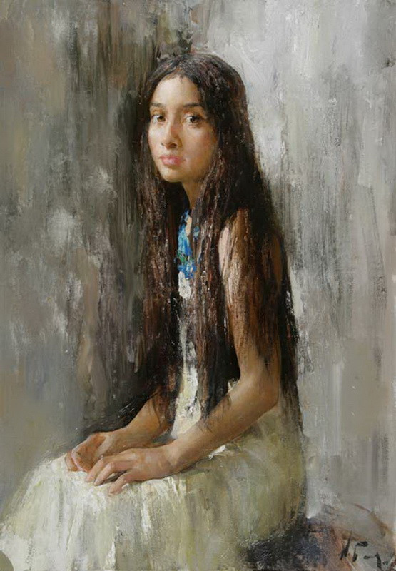 俄罗斯尼古拉·布洛欣（Nikolai Blokhin）油画人物